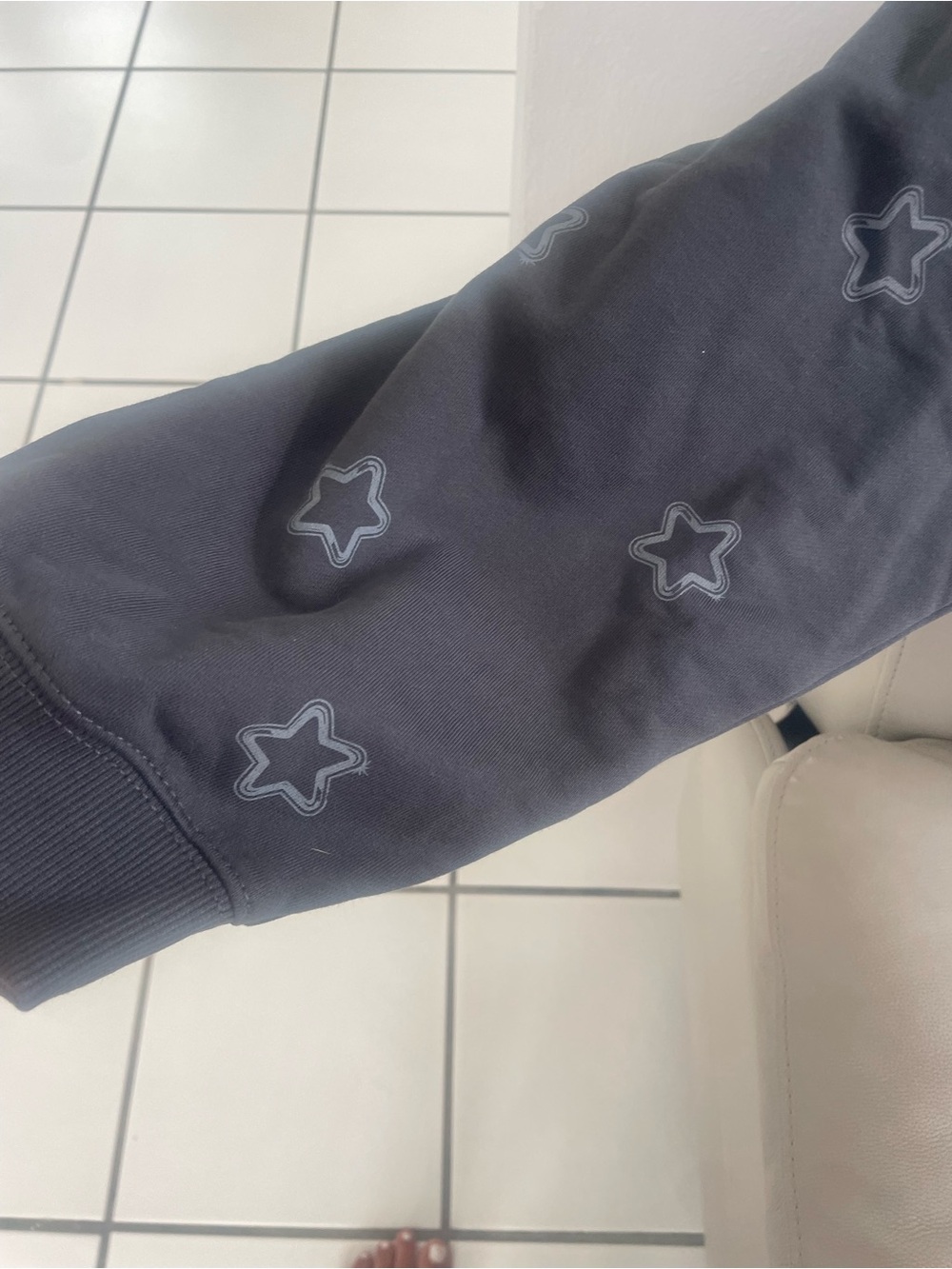 Coach Charcoal Gray Sweatshirt with Silver Star Outline Print - Picture 7 of 7